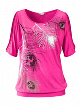 Load image into Gallery viewer, Round Neck  Floral Short Sleeve T-Shirts