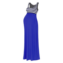 Load image into Gallery viewer, Maternity Stripe Maxi Tank Dress