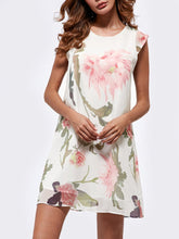 Load image into Gallery viewer, Round Neck  Printed Casual Dress