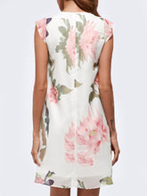 Load image into Gallery viewer, Round Neck  Printed Casual Dress