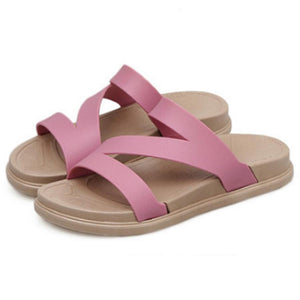 Flat  Peep Toe  Beach Casual Slippers