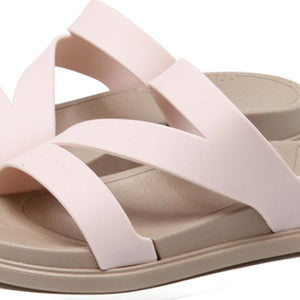 Flat  Peep Toe  Beach Casual Slippers