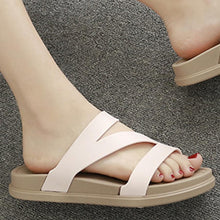 Load image into Gallery viewer, Flat  Peep Toe  Beach Casual Slippers