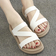 Load image into Gallery viewer, Flat  Peep Toe  Beach Casual Slippers