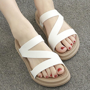 Flat  Peep Toe  Beach Casual Slippers