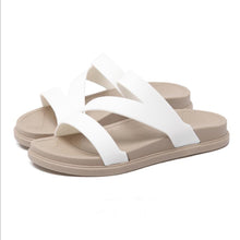 Load image into Gallery viewer, Flat  Peep Toe  Beach Casual Slippers