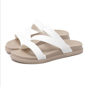 Flat  Peep Toe  Beach Casual Slippers