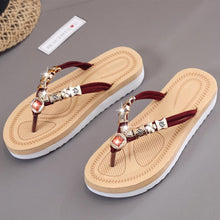 Load image into Gallery viewer, SOCOFY  Flat  Peep Toe  Beach Casual Slippers