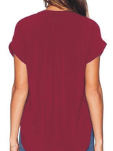 Load image into Gallery viewer, V Neck  Plain Blouses