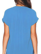 Load image into Gallery viewer, V Neck  Plain Blouses