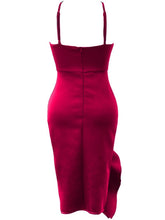 Load image into Gallery viewer, Asymmetric Neck  Asymmetric Hem  Plain Bodycon Dress