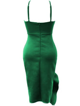 Load image into Gallery viewer, Asymmetric Neck  Asymmetric Hem  Plain Bodycon Dress