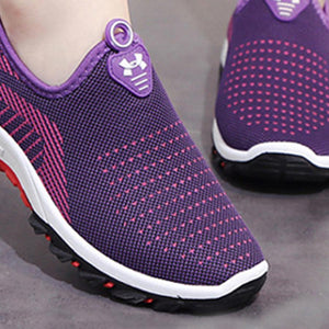 Color Block  Flat  Round Toe  Casual Sport Sneakers