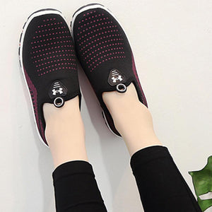 Color Block  Flat  Round Toe  Casual Sport Sneakers