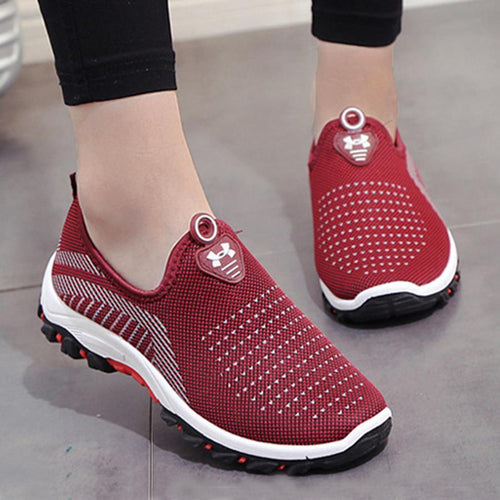Color Block  Flat  Round Toe  Casual Sport Sneakers