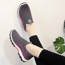 Load image into Gallery viewer, Color Block  Flat  Round Toe  Casual Sport Sneakers