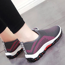 Load image into Gallery viewer, Color Block  Flat  Round Toe  Casual Sport Sneakers