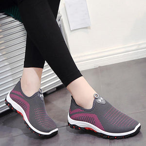 Color Block  Flat  Round Toe  Casual Sport Sneakers