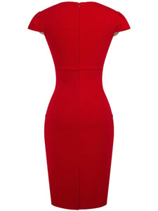 Sweet Heart  Plain Bodycon Dress