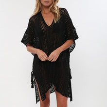 Load image into Gallery viewer, V-Neck Asymmetrical Side Slit Beachwear Smock