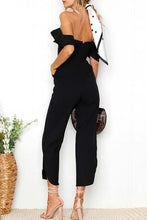 Load image into Gallery viewer, Black Sexy Stylish Off Shoulder Jumpsuit