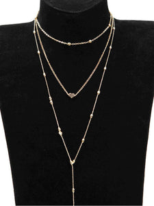 Three Pieces Long Necklaces For Women