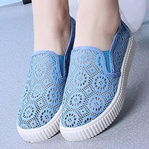 Lace  Flat  Lace  Round Toe  Casual Sport Sneakers