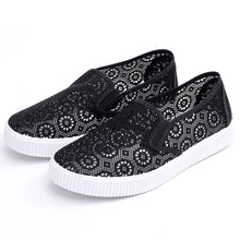 Load image into Gallery viewer, Lace  Flat  Lace  Round Toe  Casual Sport Sneakers