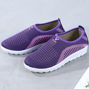 Color Block  Flat  Round Toe  Casual Sport Sneakers