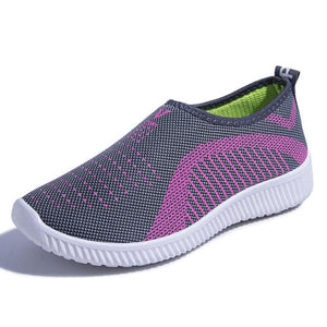 Color Block  Flat  Round Toe  Casual Sport Sneakers