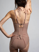 Load image into Gallery viewer, Striped One Piece Swimwear