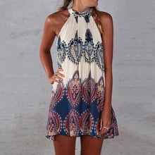 Load image into Gallery viewer, Round Neck  Printed Shift Dress