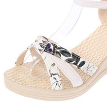 Load image into Gallery viewer, Floral  High Heeled  Ankle Strap  Peep Toe  Date Office Wedge Sandals