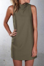 Load image into Gallery viewer, Crew Neck  Plain  Sleeveless Casual Dresses