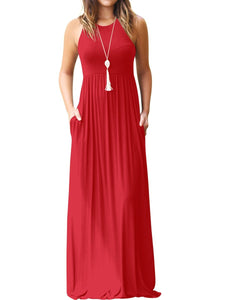 Round Neck Maxi Dress