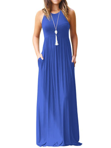 Round Neck Maxi Dress