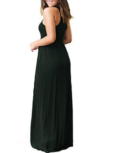 Round Neck Maxi Dress