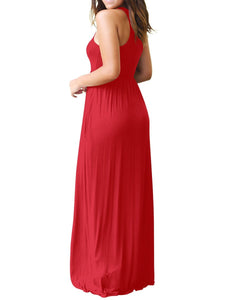 Round Neck Maxi Dress