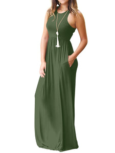 Round Neck Maxi Dress