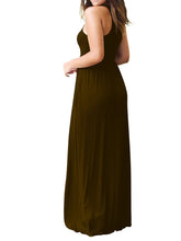 Load image into Gallery viewer, Round Neck Maxi Dress