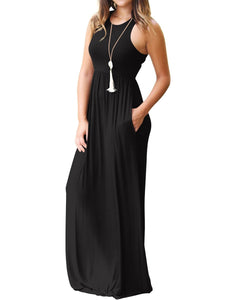 Round Neck Maxi Dress