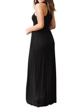 Load image into Gallery viewer, Round Neck Maxi Dress