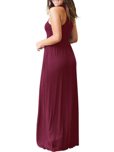 Round Neck Maxi Dress