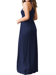 Round Neck Maxi Dress