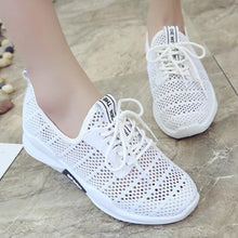 Load image into Gallery viewer, Plain  Flat  Criss Cross  Round Toe  Casual Sport Sneakers