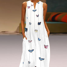 Load image into Gallery viewer, Butterfly Printed Casual Maxi Dress