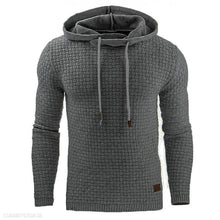 Load image into Gallery viewer, Fashion Plain Jacquard Weave Hoodie