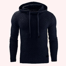 Load image into Gallery viewer, Fashion Plain Jacquard Weave Hoodie