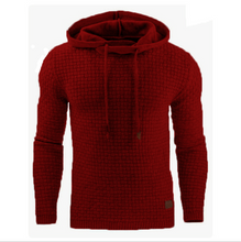 Load image into Gallery viewer, Fashion Plain Jacquard Weave Hoodie