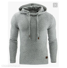 Load image into Gallery viewer, Fashion Plain Jacquard Weave Hoodie